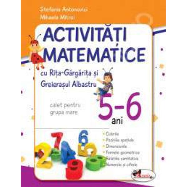 Activitati matematice Rita si Greierasul 5-6 ani editie noua