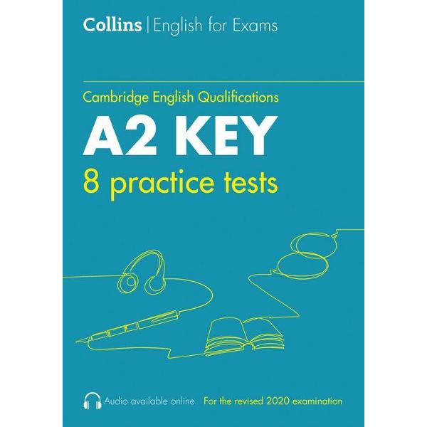 All the practice you need for a top score in the Cambridge English A2 Key qualificationWith the realistic test papers and helpful advice in Collins Practice Tests for A2 Key KET you will feel confident and fully prepared for what to expect on the day of the test It contains• 8 complete practice tests fully updated for the revised 2020 exam specification• Answer keys and model answers• Additional practice by topic – 