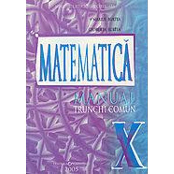 Matematica manual pentru clasa a X a TC