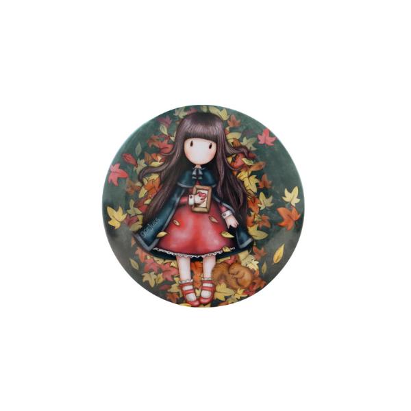 Cutie metalica decorativa Gorjuss-Autumn Leaves Ridica capacul pentru a descoperi un citat special Dimensiuni 6 x 4 x 6 cm Importator Jad Flamande