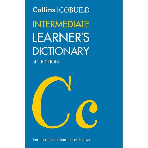 The 4th edition of the Collins COBUILD Intermediate Learner’s Dictionary has been revised and updated to include detailed coverage of today’s English in a clear attractive formatIdeal for intermediate level learners of English and with full sentence definitions written in simple natural English this dictionary is easy to use and understand Thousands of updated examples taken from the 45 billion word Collins Corpus show learners how the words are used in authentic 