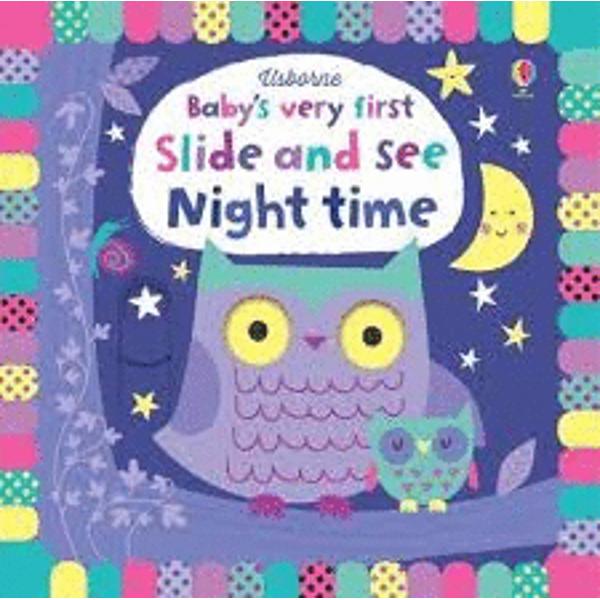 Babies will love moving the sliders in this adorable board book to see stars in the night sky raccoons hiding in a tree a little panda going to sleep and lots more Brilliant for developing essential motor skills and hand-eye coordination this is a delightful book to share and talk about at bedtime