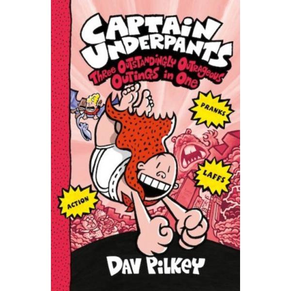 Join George and Harold and their wedgie-powered superhero Captain Underpants for three more epic adventures - fighting for Truth Justice and all that is Pre-shrunk and CottonyPage dim 198 x 132 x 41Series Captain UnderpantsWeight 452 grams  