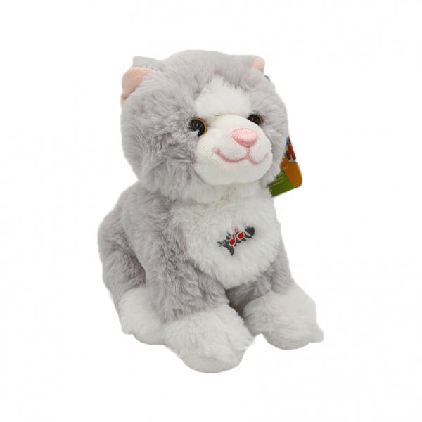 Jucarie din Plus pisica cu sunet 18cm GT55470-10 - - Libraria CLB