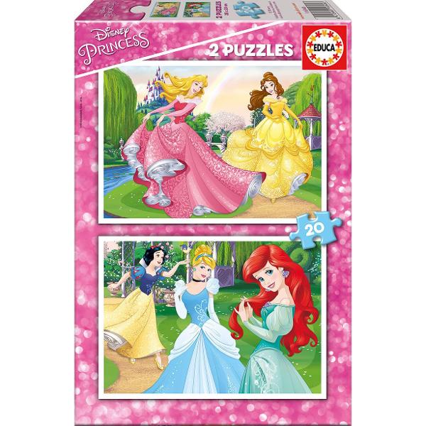 Puzzle Educa Disney Princesses 2 in 1 2x20 piese
