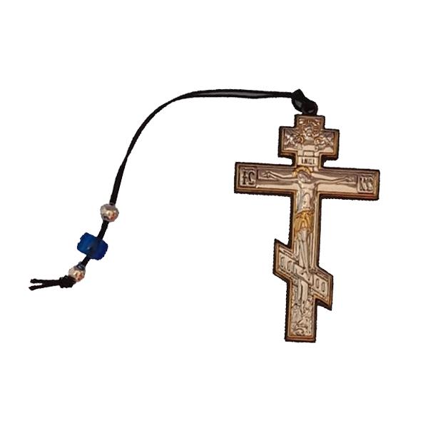 Crucifix Argintat cu snur 44×72x2cm ArgintiuDimensiuni 44×72x2cm