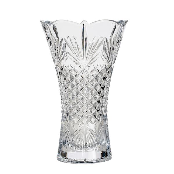 Vaza sticla cristalina fabricata de Bohemia model Tora X 25 cmCutie clasica inscriptionata BohemiaVaza au marcajul de autenticitate Bohemia