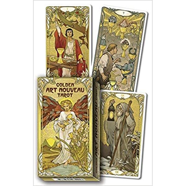 The gold-foil details of this outstanding deck perfectly complement the elegant designs and gracefully curved lines of the classic art nouveau style Artist Giulia F Massaglia captures the essence of the RWS symbolism and makes it truly sacred with her immaculate illustrations Whether youre reading for yourself for friends or for clients this deck provides all the insights and wisdom of a traditional tarot with the addition of a stunning visual presentation These cards add a glorious 