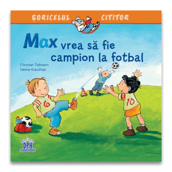 Max vrea s&259; fie campion la fotbal face parte din seria &536;oricelul cititor – pove&537;ti care explic&259; lumea din jurul nostru &537;i ofer&259; un divertisment extraordinar micilor fani ai fotbalului cu vârsta peste 3 aniMax tr&259;ie&537;te aventuri care vin din lumea micilor cititori deoarece mul&539;i copii ador&259; jocul de fotbal &537;i bineîn&539;eles competi&539;ia pentru c&259; fiecare copil î&537;i dore&537;te s&259; 