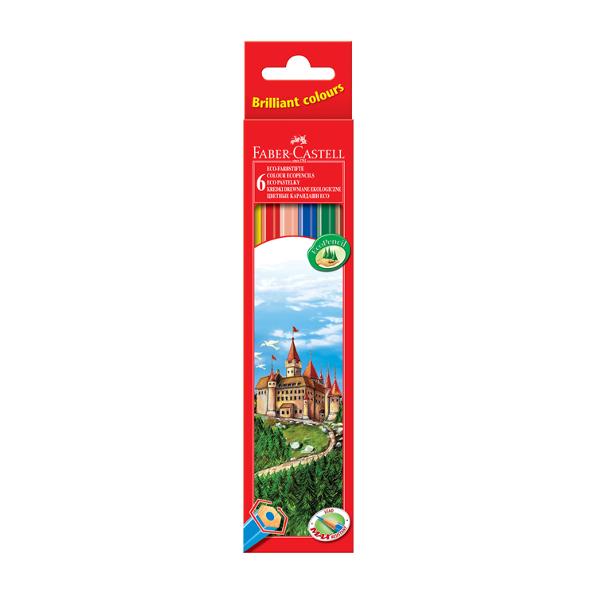 Creioane colorate Faber Castell- 6 culori de baza