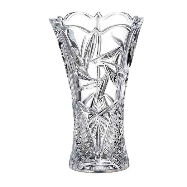 Vaza sticla cristalina Bohemia model Pinwheel X 25 cm Este ambalata intr-o cutie de cadou ce contine elemente de protectie pentru transport in siguranta
