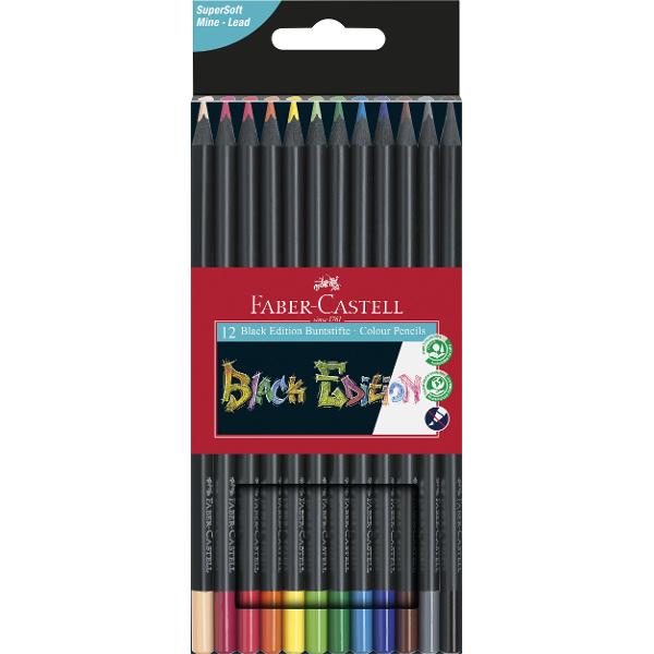 Creioane colorate din lemn negru;Mina foarte moale pentru efecte minunate chiar si pe suprafete inchise;Forma ergonomica triunghiulara;Lipire speciala SV pentru prevenirea ruperii minei;Culori stralucitoare matasoase