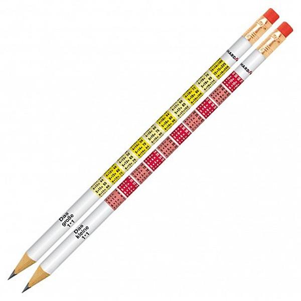 Creion de grafit tabla inmultirii rotund cu guma de sters Usor de ascutit Mina de 2 mm rezistenta la ruperePretul afisat este per bucata
