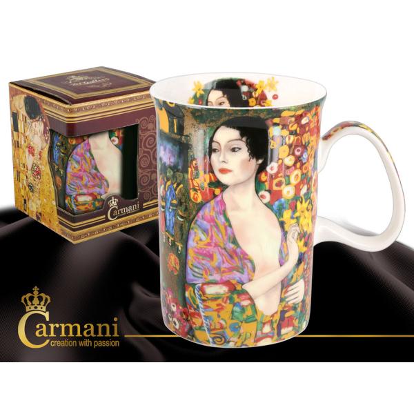Cana din portelan ambalata in cutie cadou personalizata cu reproducere dupa tabloulDancer Gustav KlimtModel Cramani Art GalleryIdeala pentru cafea ceai apa