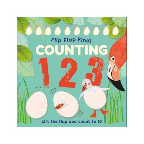 About Flip Flap Find Counting 1 2 3Curious preschoolers will love peeping under the flaps to see who will hatch from each egg in this lift-the-flap animal counting book There are eggs to count from 1-10 then lift the flap to find out whose eggs they are A clue encourages children to guess who the babies will be I have a green scaly tail who will hatch from my eggs says the mummy chameleon Intriguing cut-through holes in 