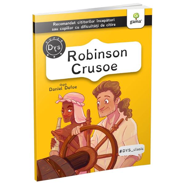 Ai vrea s&259; descopere &537;i copilul t&259;u c&259;r&539;ile care &539;i-au fascinat copil&259;ria Romanul Robinson Crusoe de Daniel Defoe un clasic al literaturii pentru copii poate fi descurajant pentru cei care citesc mai greu Acum ave&539;i la dispozi&539;ie varianta scurtat&259; cu ilustra&539;ii atr&259;g&259;toare Prezentarea personajelor la începutul c&259;r&539;ii &537;i marcarea replicilor lor prin pictograme fontul adaptat pentru 