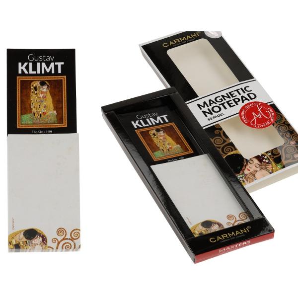 Blocnotes cu magnet Klimt Kiss 6x18cm 0220201