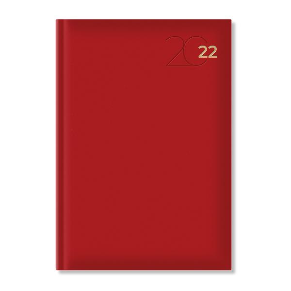 Agenda Artibest A5 datata hartie offset alb coperta rosie EJ221202