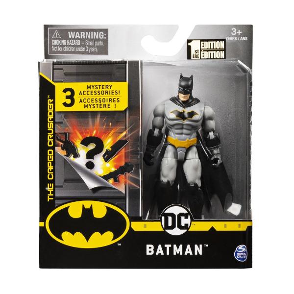 Scrie un nou capitol din istoria Gotham City cu noile figurine de 10cm de super-eroi si super-raufacatori Poti aseza fiecare dintre figurine in trei pozitii astfel ca scenele pe care le proiectezi sa fie si mai realiste Aseaza figurinele in pozitiile dinamice ale duelurilor Figurinele au articulatiile flexibile in mai multe puncte Apara Gotham City cu o echipa de super-eroi In acest set il primesti chiar pe Batman cu 3 accesorii surprizaVarsta 