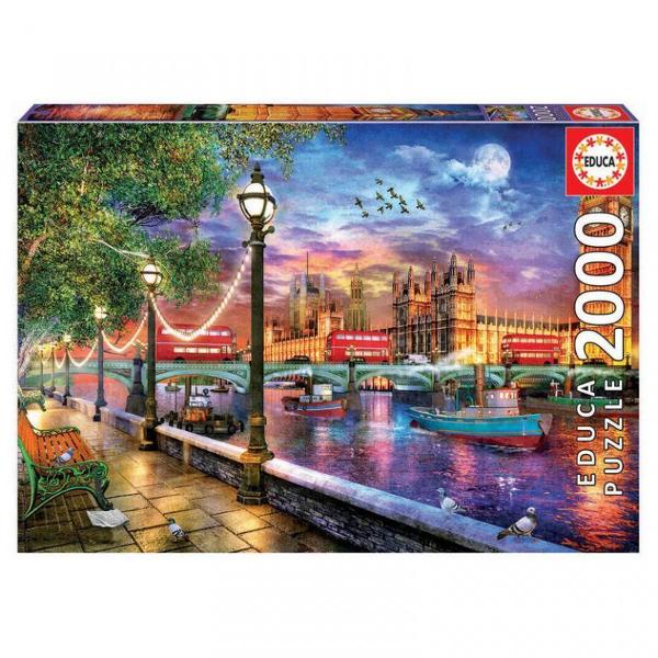 Puzzle 2000 piese London at Sunset Dimensiune puzzle asamblat 96 x 68 cm Pentru varste de peste 12 ani