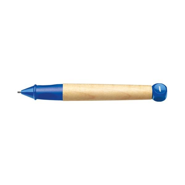 Corp din lemn de artar lacuitAccesorii din plastic ABS de culoare albastraGrip ergonomic din cauciuc de culoare rosieMina Creion LAMY 14mm