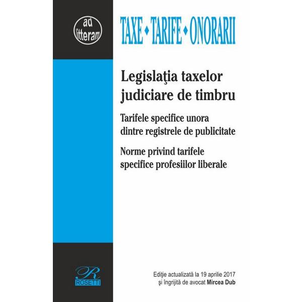 Legislatia taxelor judiciare de timbru
