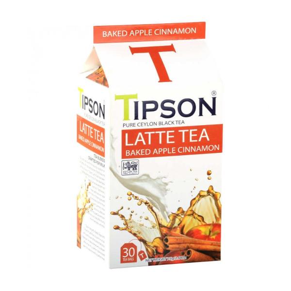 Ceai negru de Ceylon cu adaos de arome naturale de mere &537;i scor&539;i&537;oar&259;Descoperi&539;i gustul unic al ceaiului cald cu lapte cu o arom&259; tentant&259; de pl&259;cint&259; de mereTipson Tea Latte este o colec&539;ie unic&259; de ceai creat&259; special pentru combinarea cu lapteleBucura&539;i-v&259; de bog&259;&539;ia aromelor ad&259;ugând spuma de lapte pentru o 
