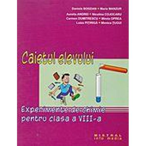 Experimente chimie clasa a VIII-a