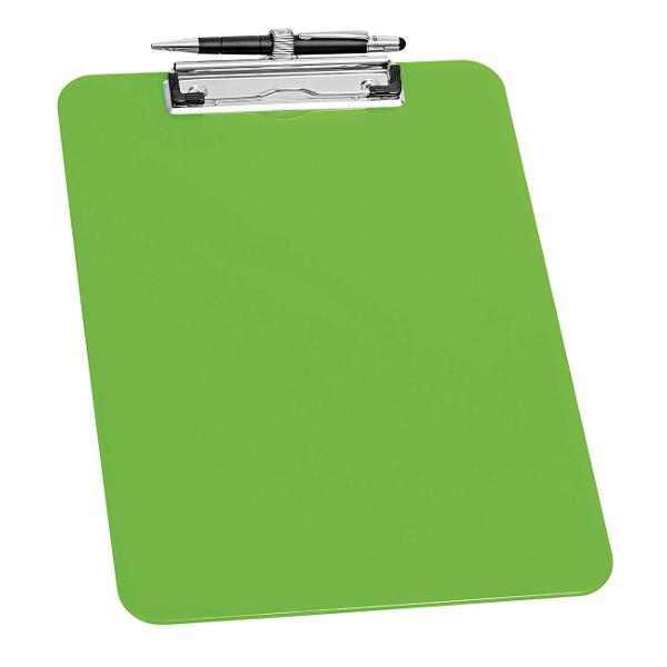 Clipboard Wedo A4 simplu verde cu suport pentru pix 576611