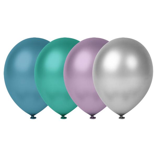 Set de 4 baloane metalizate Stylex 14751