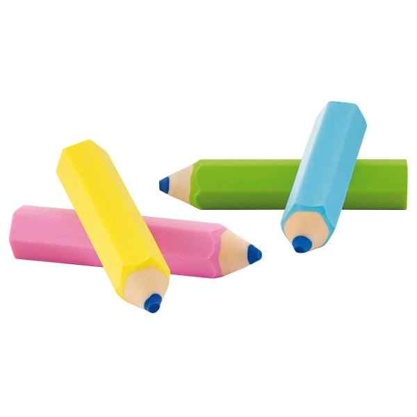 Guma de &537;ters pentru creion din plastic f&259;r&259; PVC f&259;r&259; ftala&539;i &537;i f&259;r&259; latex Dimensiuni aproximativ 53 x 1 x 1 cm Creioanele de &537;ters sunt oferite la set de 4 sortate pe galben roz verde &537;i albastru într-o cutie transparent&259; cu inser&539;ie