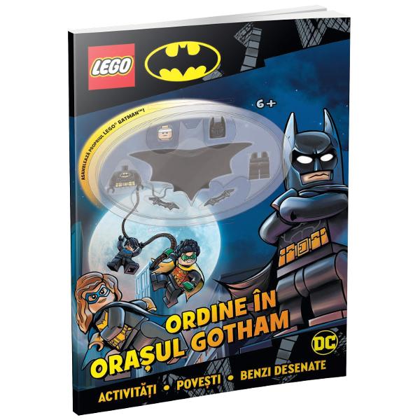 R&259;uf&259;c&259;torii din Gotham sunt pu&537;i pe fapte rele Oare cine-i poate opri Batman desigur Dar nu poate face asta f&259;r&259; tine Asambleaz&259; minifigurina LEGO® Batman de pe copert&259; &537;i ajut&259;-l pe erou s&259;-i prind&259; pe to&539;i rezolvând activit&259;&539;ile puzzle-urile &537;i labirinturile din aceast&259; carte Astfel ve&539;i instaura ordinea în ora&537;ul Gotham
