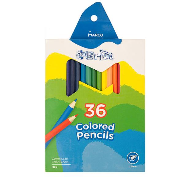 Creioane colorate  set 36 culori      Diametru grif 29mm Nu sunt recomandate copiilor cu virsta sub 3 ani    