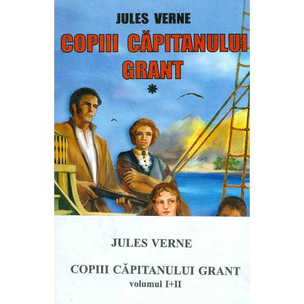 Cartea Copiii capitanului Grant descrie aventurile unui grup foarte variat pe parcursul cautarii capitanului Harry Grant de pe nava Britannia Gasind in pantecele unui rechin masiv capturat din ocean o sticla cu o cerere disperata de ajutor lansata chiar de capitanul Grant dupa ce nava sa naufragiase lordul si lady Glenarvan din Scotia dau un anunt la ziar reusind astfel sa intre in legatura cu Mary si Robert cei doi copii ai acestuia br 