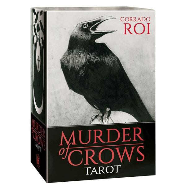 Omen bringer messenger guardian and scavenger the crow has no master Black cards with just a hint of red blood colour this gothic deck brings fear and disquiet into Tarot as never seen before A Tarot deck to read with your own soul 78 full colour tarot cards and instructions