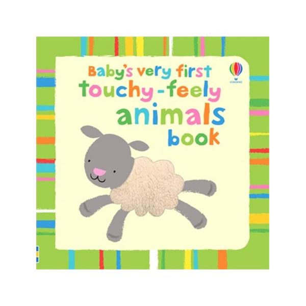  A wonderful board book with high contrast illustrations and touchy-feely patches perfect for sharing with the very young    Each animal illustration has a simple description to help babies learn to associate words with pictures    The last two pages show all the animals in the book to help children learn their first colours