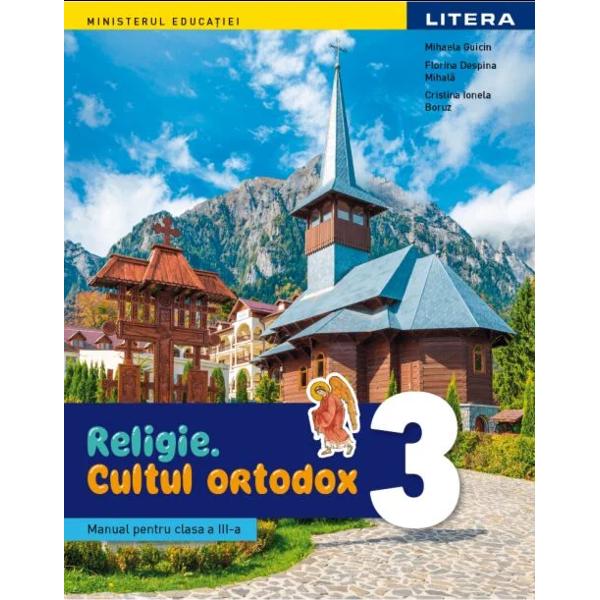 Manualul de Religie – Cultul ortodox pentru clasa a III-a este conceput conform programei &537;colare în vigoare &537;i principiilor didactice &537;i catehetice; respect&259; particularit&259;&539;ile de vârst&259; &537;i individuale ale elevilor Este structurat în cinci unit&259;&539;i tematice &537;i prezint&259; con&539;inuturi integrate care eviden&539;iaz&259; caracterul practic-aplicativ al cuno&537;tin&539;elor transmise 