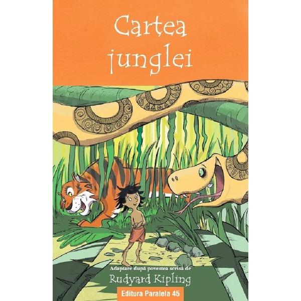 Cartea junglei Adaptare dupa povestea scrisa de Rudyard KiplingUrmareste-l pe curajosul Mowgli puiul de om care creste in jungla si care se imprieteneste cu personaje de neuitat precum pantera Bagheera si ursul Baloo Dar legile junglei sunt crude Oare ce va trebui sa faca Mowgli pentru a deveni un barbat adevarat Aceasta poveste captivanta a fost adaptata si presarata cu ilustratii noi devenind astfel o lectura potrivita 