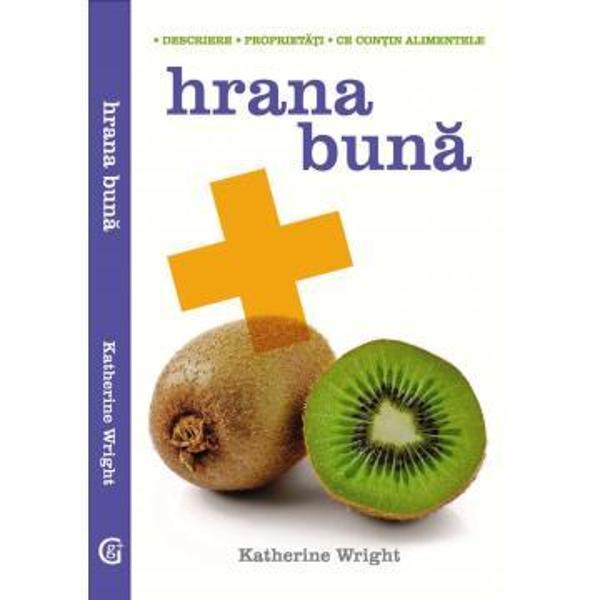 Hrana buna abordeaza proprieta&539;ile vindecatoare &537;i care ajuta la men&539;inerea sanata&539;ii a unei game largi de alimente ajutand sa in&539;elegem de ce acestea ar trebui sa fie incluse in dieta noastra de zi cu zi Men&539;iunile individuale con&539;in o descriere a produsului alimentar in cauza proprieta&539;ile sale esen&539;iale &537;i beneficiile pentru sanatate sfaturi cu privire la cat de mult ar trebui consumat &537;i metode de gatit daca este 