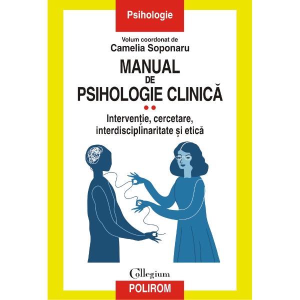 Al doilea volum al Manualului de psihologie clinic&259; reune&537;te o multitudine de teme clasice de pild&259; etapele interven&539;iei clinice &537;i moderne cum ar fi psihologia clinic&259; social&259; oferind publicului o imagine de ansamblu a disciplinei Sunt trasate coordonatele generale pe care practicianul trebuie s&259; le urmeze în aria activit&259;&539;ilor sale de la modalitatea în care se realizeaz&259; o interven&539;ie &537;i 