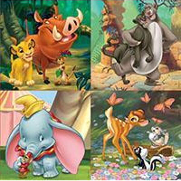Puzzle 4 in 1 Disney AnimalsContine 4x puzzle cu 12 16 20 25 pieseDimensiune 16 x 16cm