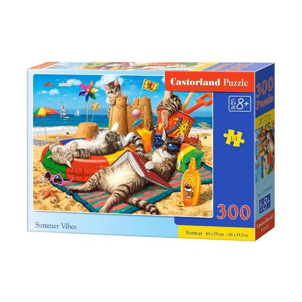 Puzzle de 300 de piese cu Summer Vibes Dimensiuni cutie 325×225×5cm Dimensiune puzzle 40×29cm Pentru cei cu varste de peste 8 ani