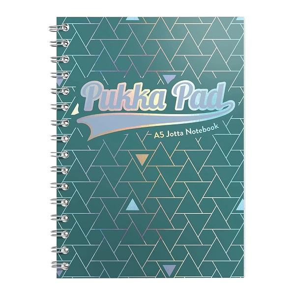 Caiet cu spirala Pukka Pads Glee A5 dictando 200 pagini verde