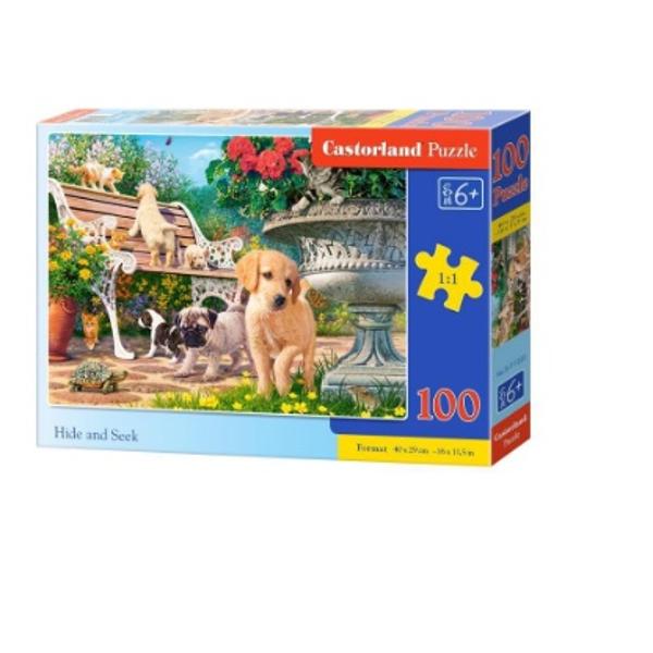 Puzzle de 100 de piese cu Hide and SeekDimensiuni cutie 325×225×5 cmDimensiune puzzle 40×29 cmRecomandat pentru persoanele cu varste peste 6 aniLimba engleza