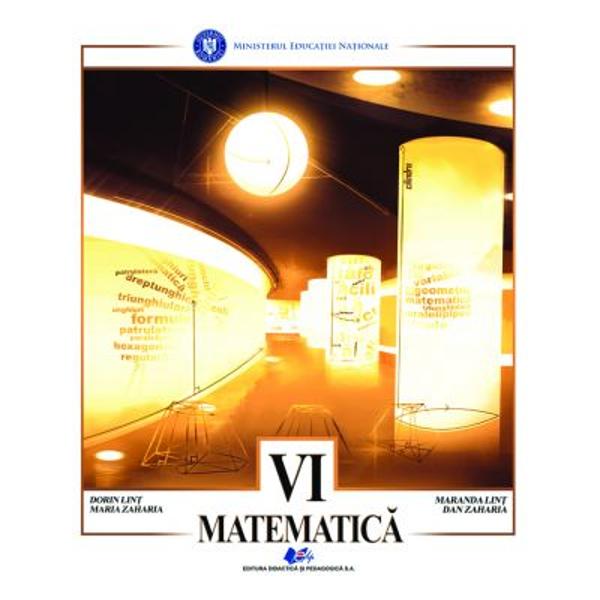 Manual matematica clasa a VI a editia 2022 Zaharia