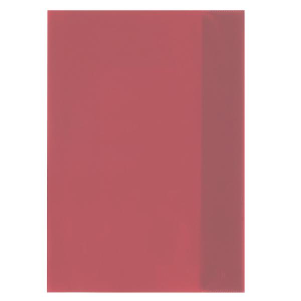 Coperta pentru caiet A5 translucida rosie