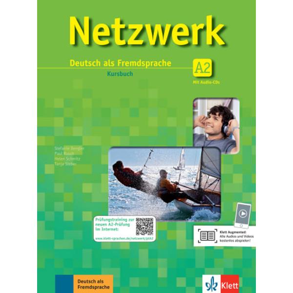 Das Kursbuch zu Netzwerk A2 Kapitel 1–12stellt die Lernenden ins Zentrum des Sprachenlernensvermittelt Redemittel Wortschatz und Grammatik kleinschrittig kontextgebunden und kommunikationsrelevantberücksichtigt Mehrsprachigkeit Muttersprache und gesprochene Sprache von Anfang anbereitet auf die Prüfung „Start Deutsch 2“ und das Österreichische Sprachdiplom vorenthält zwei Audio-CDs mit 