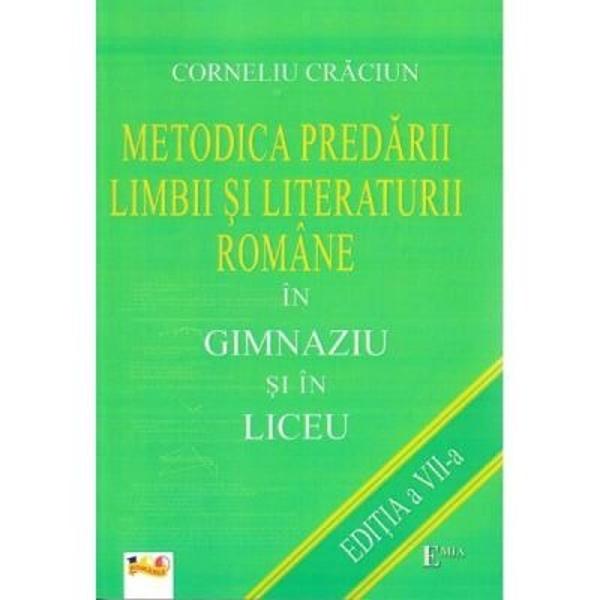 Cartea se adreseaza cadrelor didactice din invatamantul gimnazial si liceal si abordeaza o serie de teme specifice curriculum si proiectare didactica tipologia curiculara mijloace de invatamant functiile limbii evaluarea