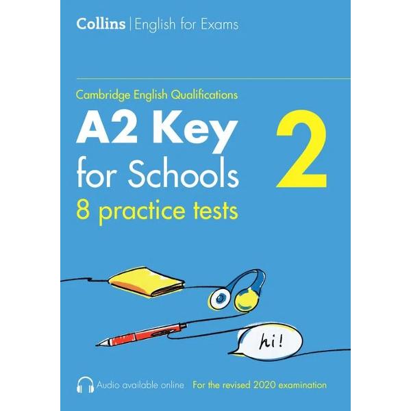 All the practice you need for a top score in the Cambridge English A2 Key for Schools qualificationWith the realistic test papers and helpful advice in Collins Practice Tests for A2 Key for Schools KET for Schools you will feel confident and fully prepared for what to expect on the day of the test It contains8 complete practice tests fully updated for the revised 2020 exam specificationAnswer keys and model answersAdditional practice by topic – more 