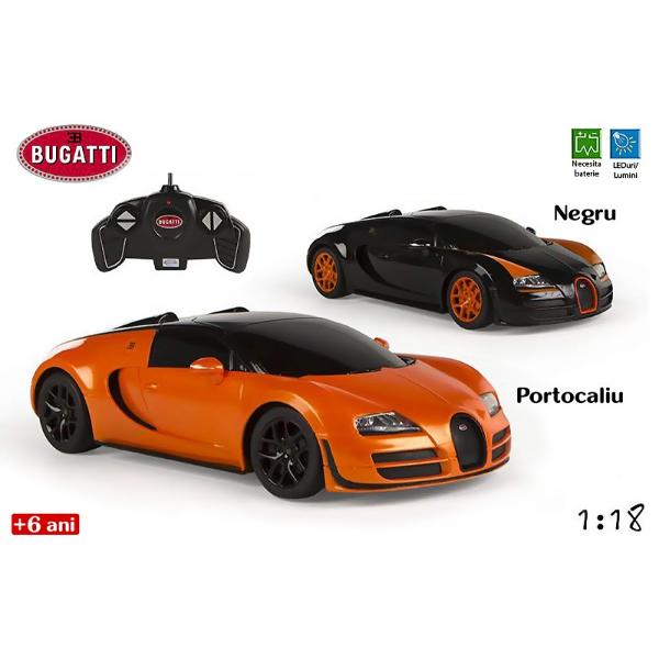 CB-Jucarie Masina Bugatti&160;Veyron 164CB-Masina Bugatti Veyron 164&160;este o jucarie pentru baieti ce imita pana in cele mai mici detalii masina Bugatti Modelul elegant si aerodinamic confera unicitate jucariei printre jucariile de gen De greutate redusa aceasta poate aduce ore nelimitate de amuzament copiilor pasionati de vitezaDimensiune ambalaj 435 x 17 x 155&160;cmVarsta 6 ani